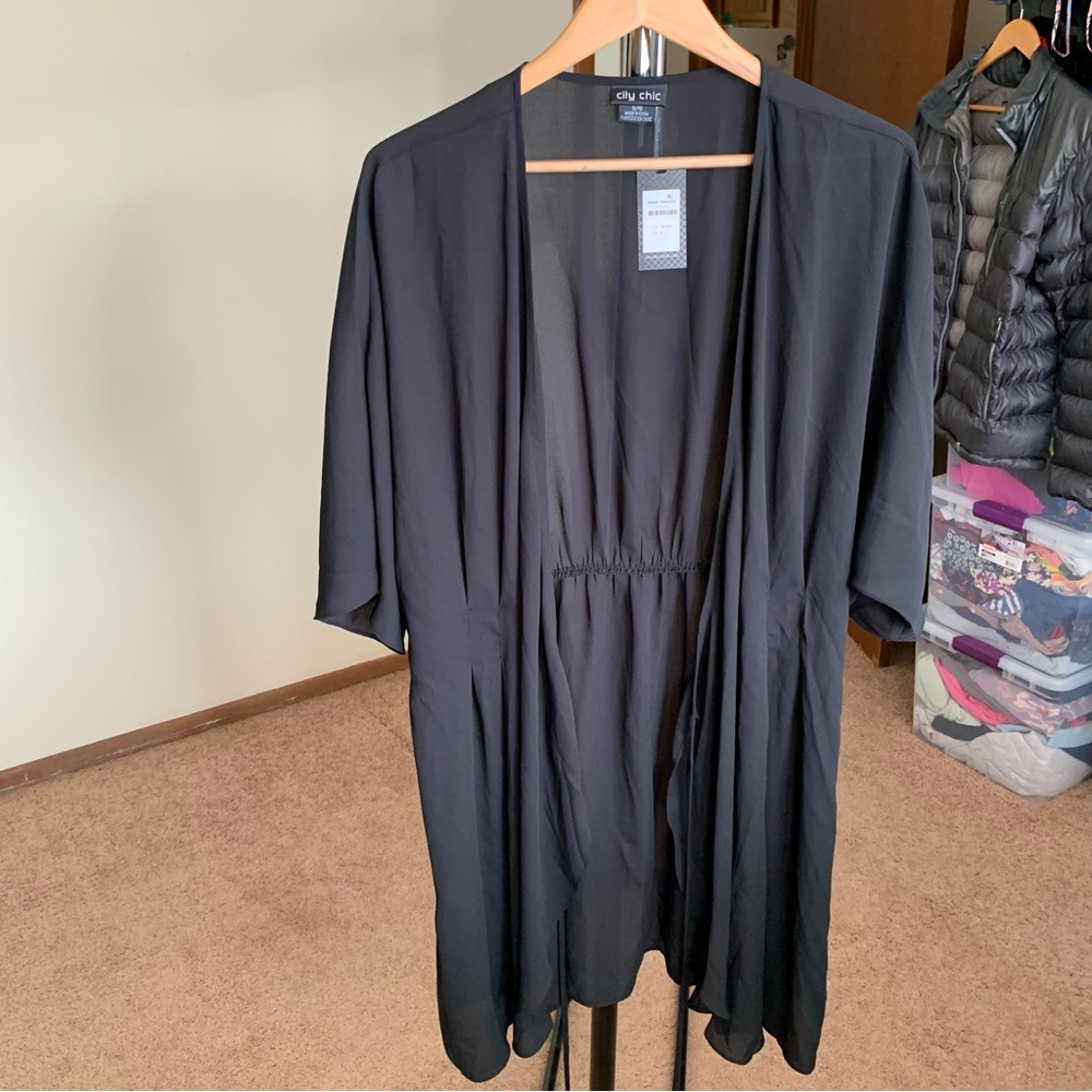 City Chic Black Timeless Tunic NWT